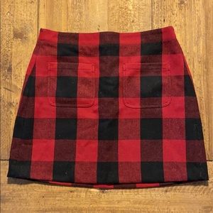 Buffalo Plaid Mini Skirt